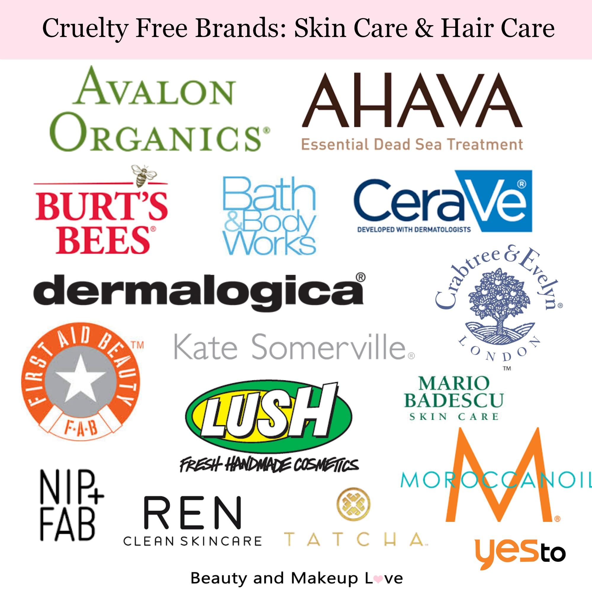 entusiastisk matron Distraktion Cruelty Free Brands: Makeup, Skin Care & Hair Care!