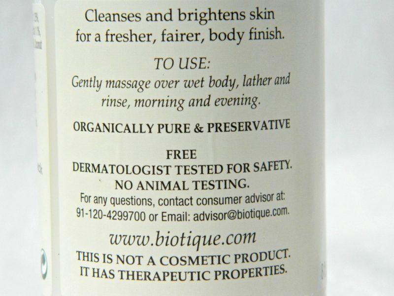 Biotique Bio Honey Cream Lightening Body Wash Review